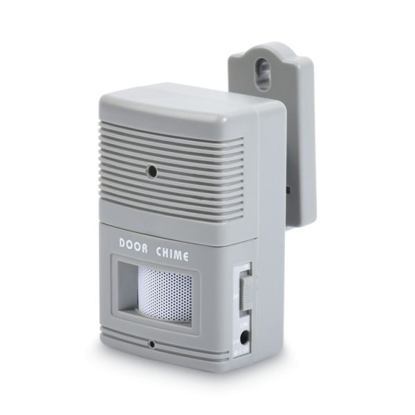 Visitor Arrival/Departure Chime, Battery Operated, 2.75 x 2 x 4.25, Gray - Image 3