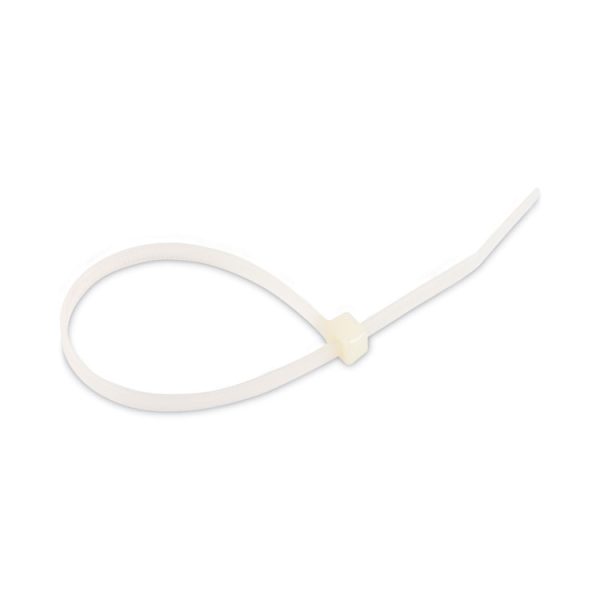 Nylon Cable Ties, 8 X 0.19, 50 Lb, Natural, 1,000/pack - Image 4