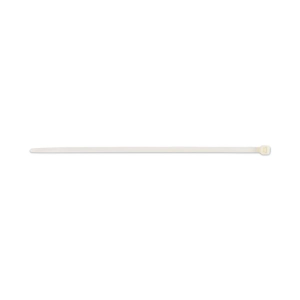 Nylon Cable Ties, 8 X 0.19, 50 Lb, Natural, 1,000/pack - Image 2