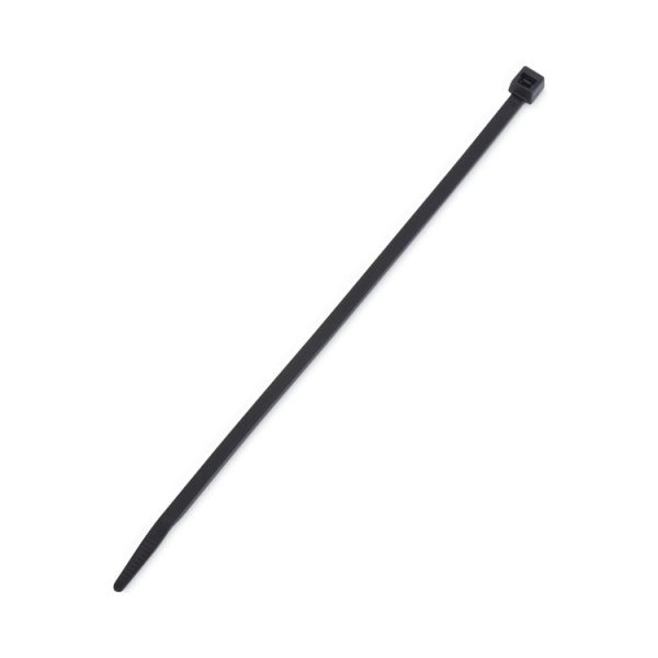 Nylon Cable Ties, 8 X 0.19, 50 Lb, Black, 1,000/pack - Image 2