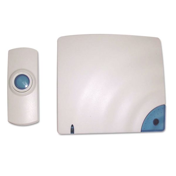 Wireless Doorbell, Battery Operated, 1.38 x 0.75 x 3.5, Bone - Image 2
