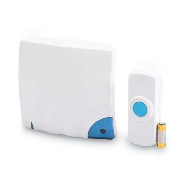 Wireless Doorbell, Battery Operated, 1.38 x 0.75 x 3.5, Bone - Image 4