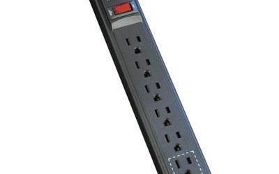 Surge 6 Outlet 15′ Cord Black