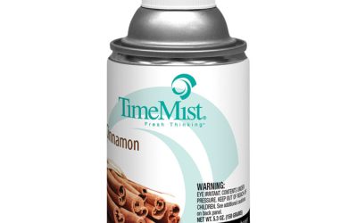 Premium Metered Air Freshener Refill, Cinnamon, 6.6 Oz Aerosol Spray, 12/carton