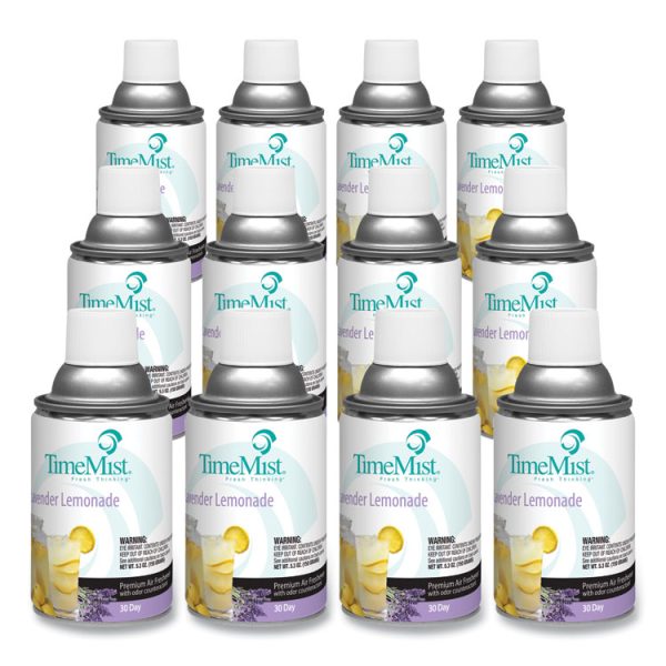 Premium Metered Air Freshener Refill, Lavender Lemonade, 5.3 Oz Aerosol Spray, 12/carton - Image 3