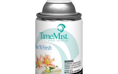 Premium Metered Air Freshener Refill, Clean N Fresh, 7.1 Oz Aerosol Spray, 12/carton