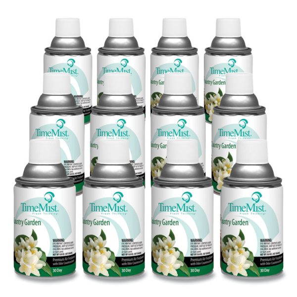 Premium Metered Air Freshener Refill, Country Garden, 6.6 Oz Aerosol Spray, 12/carton - Image 3