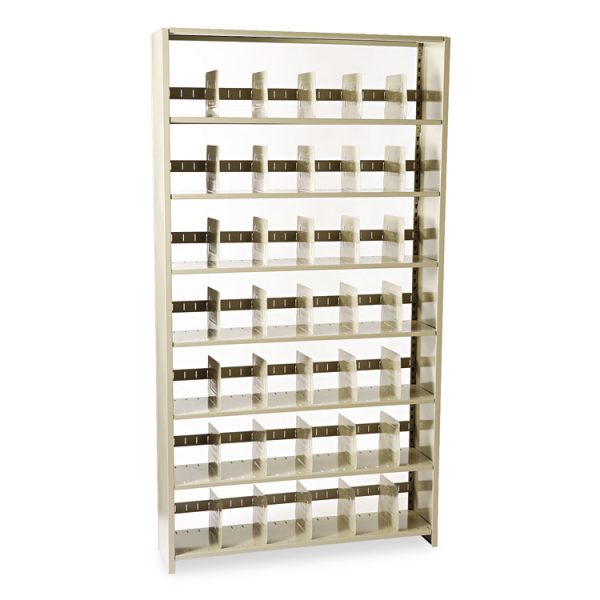 Snap-Together Steel Seven-Shelf Closed Starter Set, 48w X 12d X 88h, Sand - Image 2