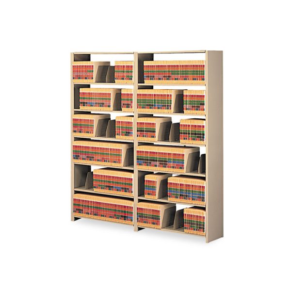Snap-Together Steel Seven-Shelf Closed Starter Set, 48w X 12d X 88h, Sand