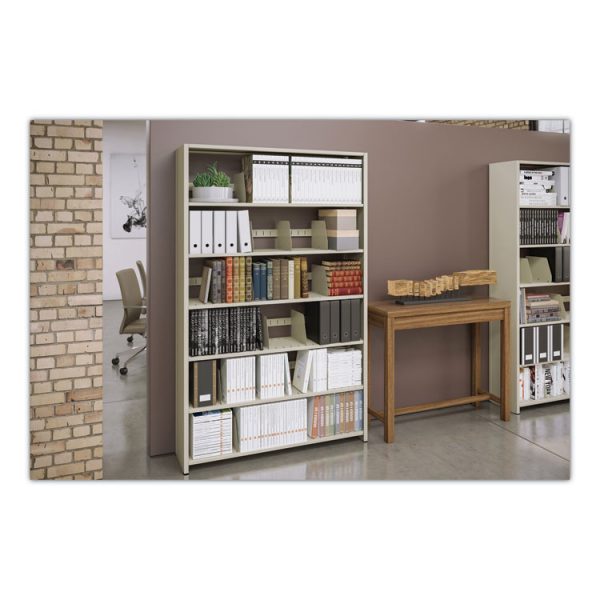Snap-Together Steel Seven-Shelf Closed Starter Set, 36w X 12d X 88h, Sand - Image 3