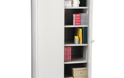 72″ High Standard Cabinet (Unassembled), 36w x 24d x 72h, Light Gray