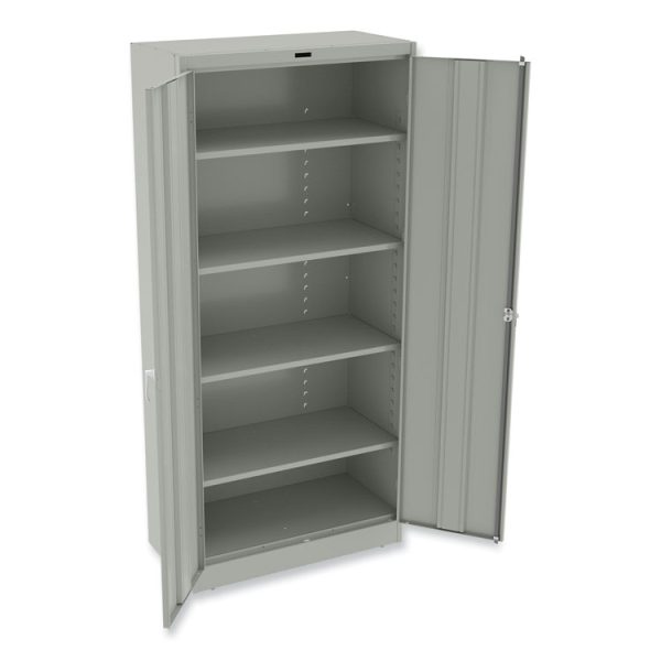 78" High Deluxe Cabinet, 36w X 18d X 78h, Light Gray - Image 2