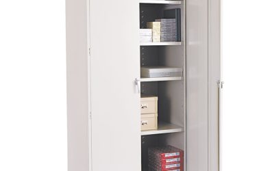 78″ High Deluxe Cabinet, 36w X 24d X 78h, Light Gray
