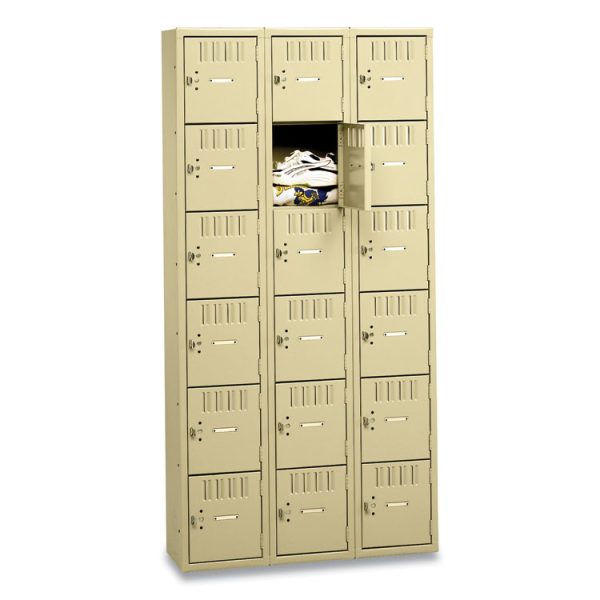 Box Compartments, Triple Stack, 36w X 18d X 72h, Sand - Image 2