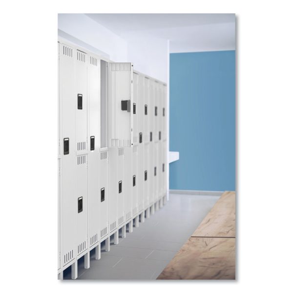Double Tier Locker With Legs, Single Stack, 12w X 18d X 78h, Medium Gray - Image 4
