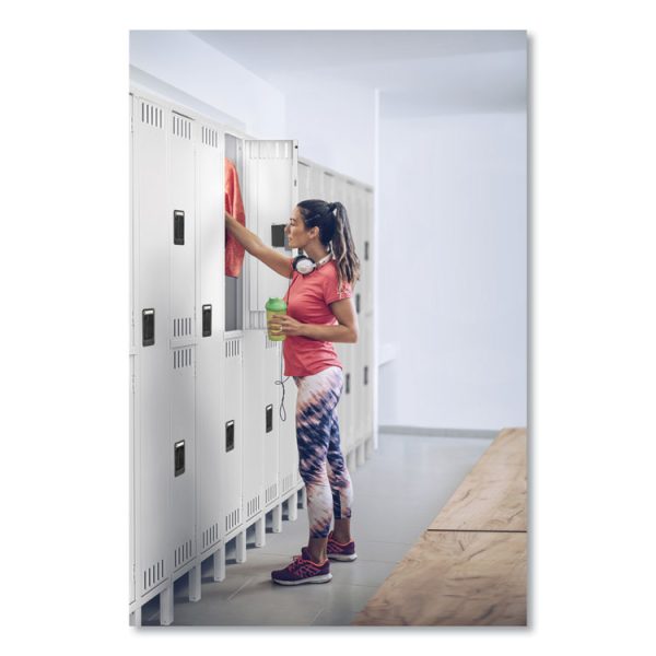 Double Tier Locker With Legs, Triple Stack, 36w X 18d X 78h, Medium Gray - Image 2