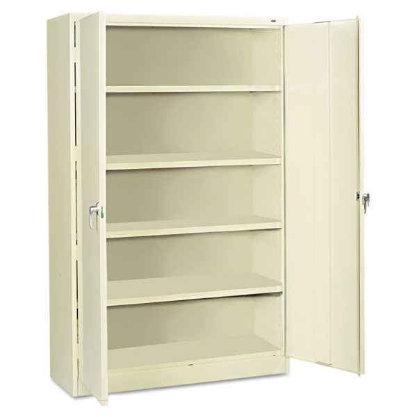 Assembled Jumbo Steel Storage Cabinet, 48w X 18d X 78h, Putty - Image 2