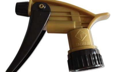 320ars Acid Resistant Trigger Sprayer, 9.5″ Tube, Fits 32 Oz Bottle With 28/400 Neck Thread, Gold/black, 200/carton