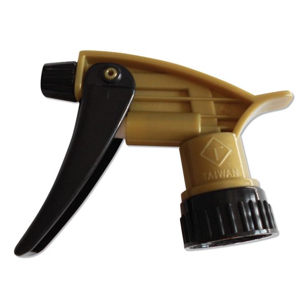 320ars Acid Resistant Trigger Sprayer, 9.5" Tube, Fits 32 Oz Bottle With 28/400 Neck Thread, Gold/black, 200/carton