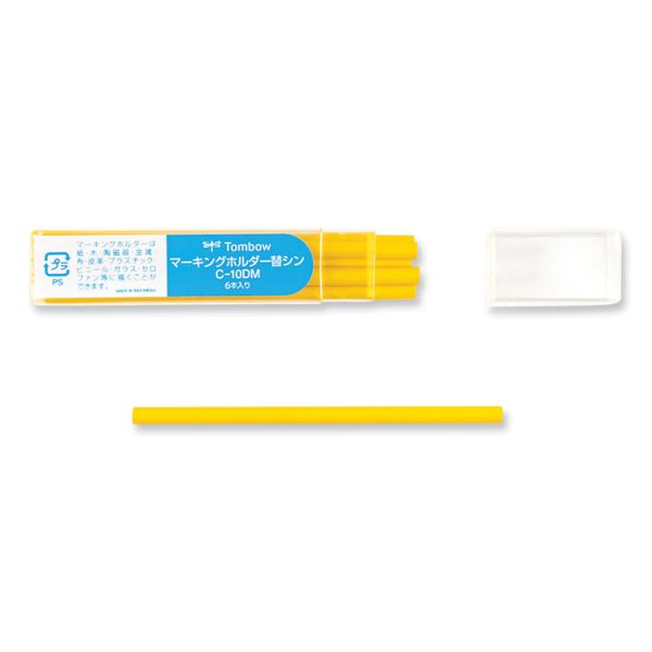 Mechanical Wax-Based Marking Pencil Refills. 4.4 Mm, Yellow, 10/box - Image 3