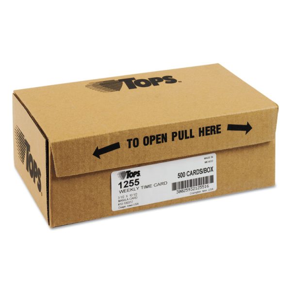Time Clock Cards, Replacement For 10-100312/1950-9301/k14-36981d, One Side, 3.5 X 10.5, 500/box - Image 2