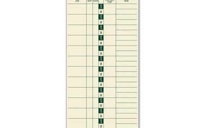 Manilla Job Cards, Replacement For 15-800622/l-61, One Side, 3.5 X 9, 500/box
