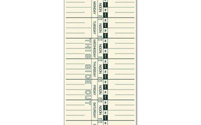 Time Clock Cards, Replacement For M-33, One Side, 3.5 X 9, 500/box