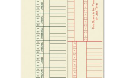 Time Clock Cards, Replacement For K14-15, Two Sides, 3.38 X 8.25, 500/box