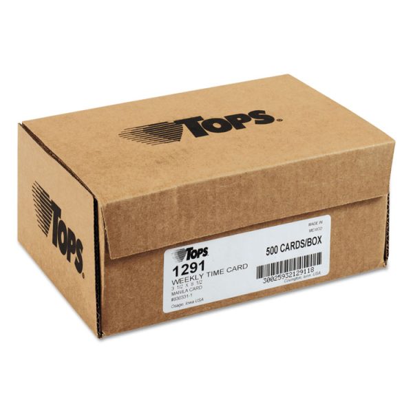 Time Clock Cards, Replacement For 331-10, Two Sides, 3.5 X 8.5, 500/box - Image 2