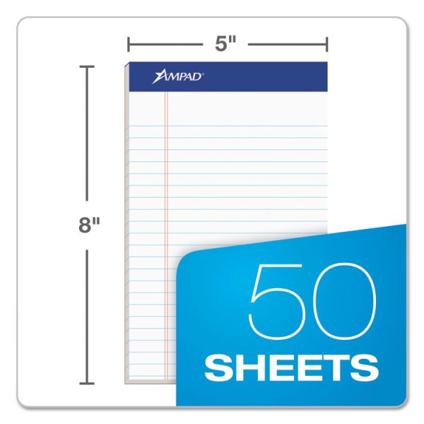 Recycled Writing Pads, Narrow Rule, Politex Green Kelsu Headband, 50 White 5 X 8 Sheets, Dozen - Image 2