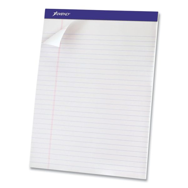 Perforated Writing Pads, Wide/legal Rule, 50 White 8.5 X 11.75 Sheets, Dozen - Image 2