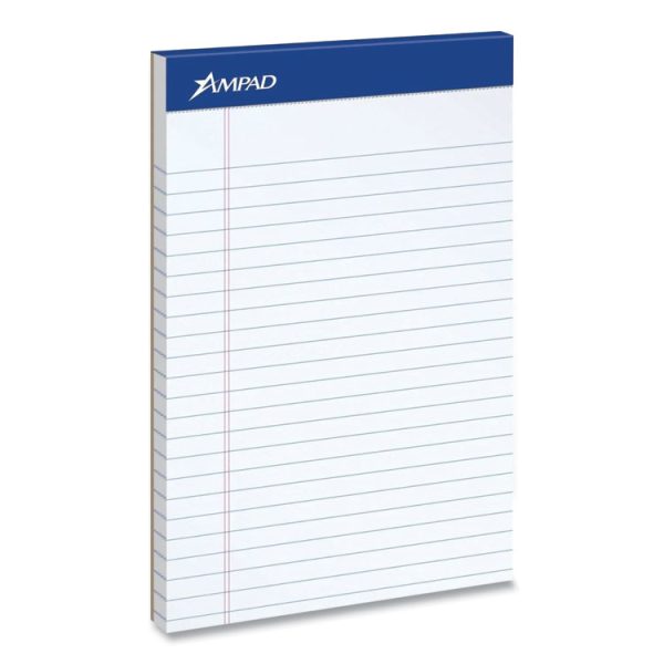 Perforated Writing Pads, Wide/legal Rule, 50 White 8.5 X 11.75 Sheets, Dozen - Image 4