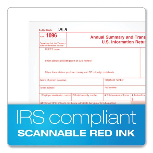 1099-MISC Tax Forms, Fiscal Year: 2023, Five-Part Carbonless, 8.5 x 5.5, 2 Forms/Sheet, 50 Forms Total - Image 6