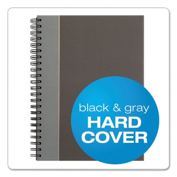 Royale Wirebound Business Notebooks, 1-Subject, Medium/College Rule, Black/Gray Cover, (96) 11.75 x 8.25 Sheets - Image 4