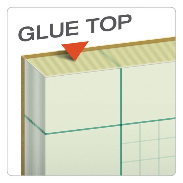 Engineering Computation Pads, Cross-Section Quadrille Rule (5 Sq/in, 1 Sq/in), Green Cover, 100 Green-Tint 8.5 X 11 Sheets - Image 4