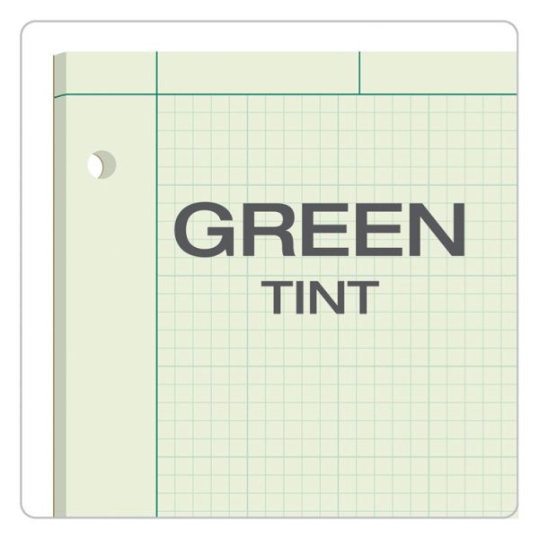 Engineering Computation Pads, Cross-Section Quadrille Rule (5 Sq/in, 1 Sq/in), Green Cover, 100 Green-Tint 8.5 X 11 Sheets - Image 6