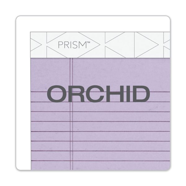 Prism + Colored Writing Pads, Narrow Rule, 50 Pastel Orchid 5 X 8 Sheets, 12/pack - Image 2