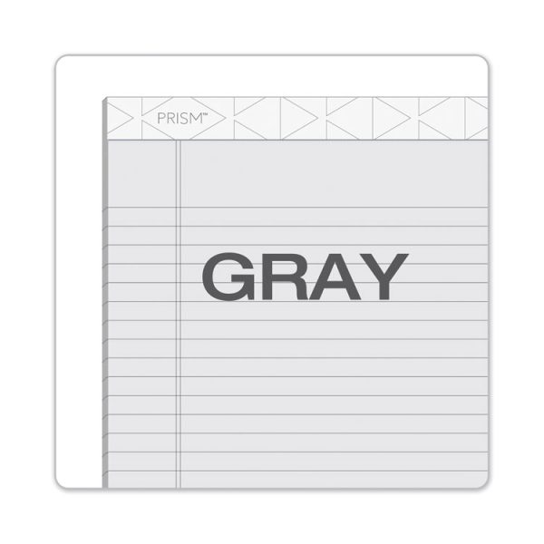 Prism + Colored Writing Pads, Wide/legal Rule, 50 Pastel Gray 8.5 X 11.75 Sheets, 12/pack - Image 2