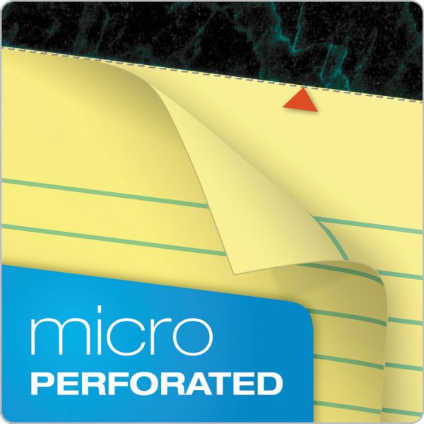 Docket Ruled Perforated Pads, Wide/legal Rule, 50 Canary-Yellow 8.5 X 14 Sheets, 12/pack - Image 3
