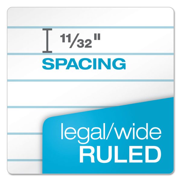 Docket Gold Ruled Perforated Pads, Wide/legal Rule, 50 White 8.5 X 11.75 Sheets, 12/pack - Image 4