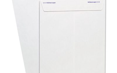 Gold Fibre Fastrip Release and Seal Catalog Envelope, #10 1/2, Cheese Blade Flap, Self-Adhesive Closure, 9 x 12, White,100/BX