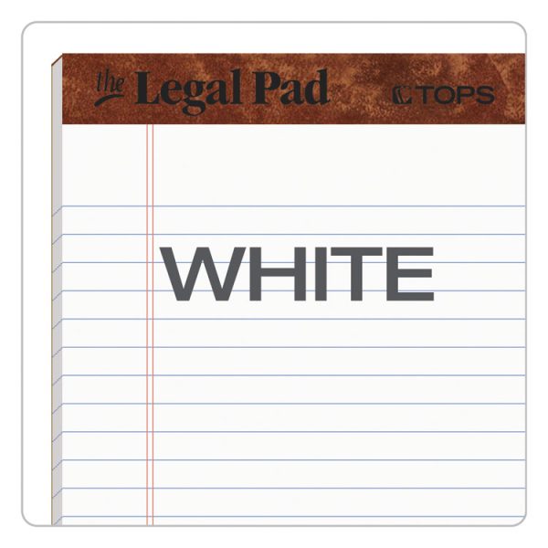 "The Legal Pad" Ruled Perforated Pads, Wide/legal Rule, 50 White 8.5 X 14 Sheets, Dozen - Image 5