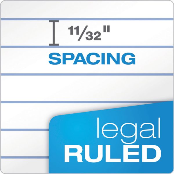 "The Legal Pad" Ruled Perforated Pads, Wide/legal Rule, 50 White 8.5 X 14 Sheets, Dozen - Image 3