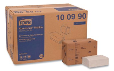 Xpressnap Interfold Dispenser Napkins, 2-Ply, 6.5 x 8.5, White, 500/Pack, 12 Packs/Carton
