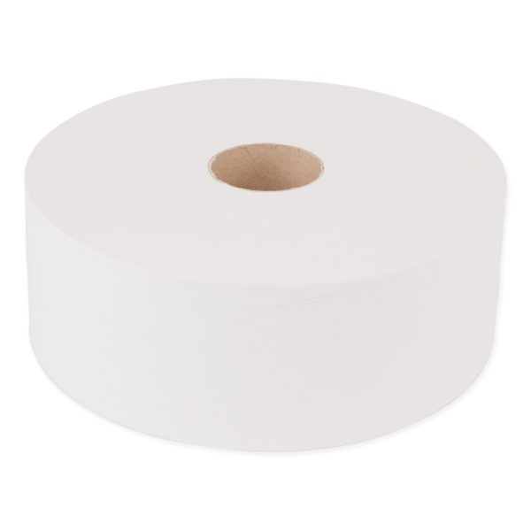 Advanced Jumbo Roll Bath Tissue, Septic Safe, 1-Ply, White, 3.48" x 2,247 ft, 6 Rolls/Carton - Image 5