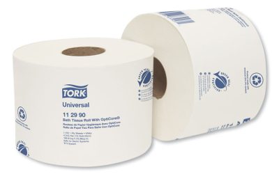 Universal Bath Tissue Roll with OptiCore, Septic Safe, 1-Ply, White, 1,755 Sheets/Roll, 36/Carton