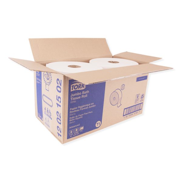 Advanced Jumbo Bath Tissue, Septic Safe, 2-Ply, White, 3.48" x 1,600 ft, 6 Rolls/Carton - Image 3