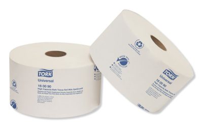 Universal High Capacity Bath Tissue w/OptiCore, Septic Safe, 2-Ply, White, 2,000/Roll, 12/Carton