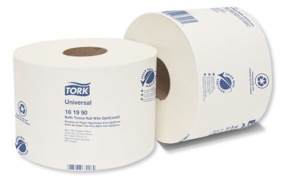Universal Bath Tissue Roll With Opticore, Septic Safe, 2-Ply, White, 865 Sheets/roll, 36/carton