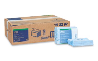 Small Pack Foodservice Cloth, 1-Ply, 11.75 x 14.75, Unscented, Blue with Blue Stripe, 50/Poly Pack, 4 Packs/Carton